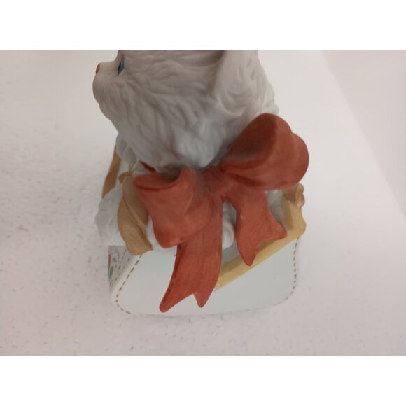 Vintage 1992 Enesco Kitty Cat In Purse "May I See Your ID" Ceramic Figurine - Picture 4 of 11